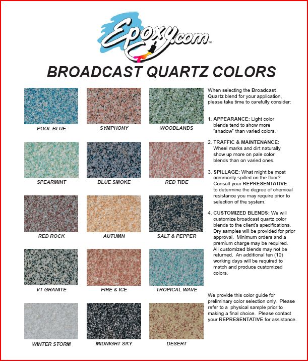 Epoxy Quartz Color Quartz